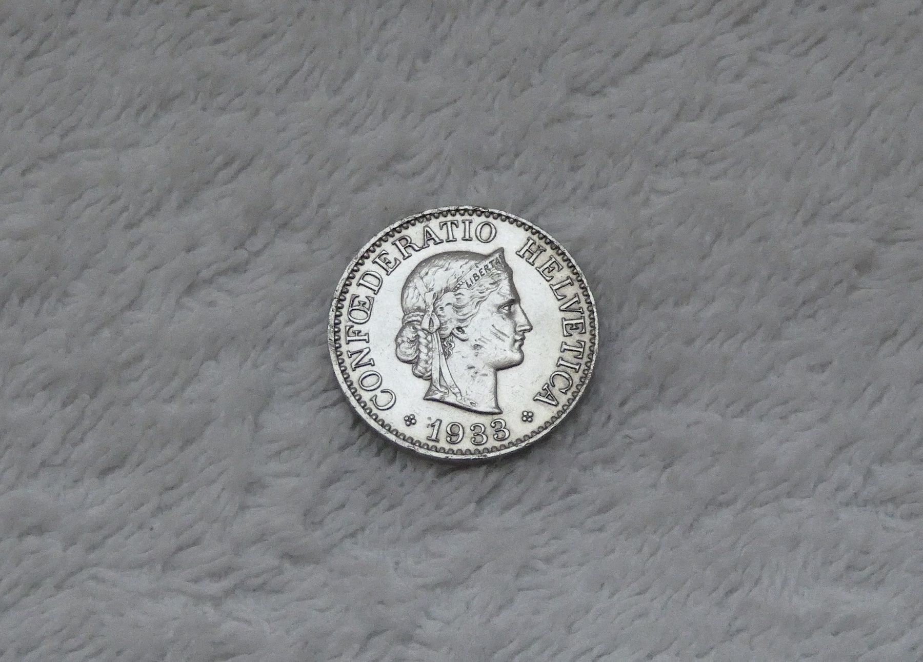 Tutti le monete: 10 centimes/rappen 1933 – Usato da Nyon venduto da Ilmi09