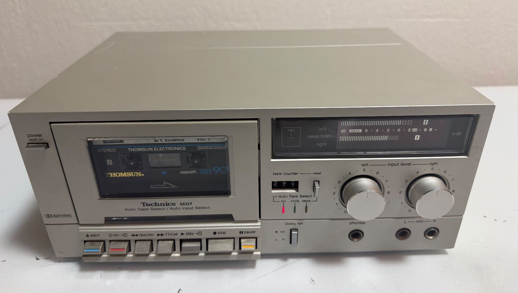 Technics Registratori: Technics RS-M07  Stereo Cassette Deck (1981-82) – Usato da Oberglatt ZH venduto da Kumar2 1