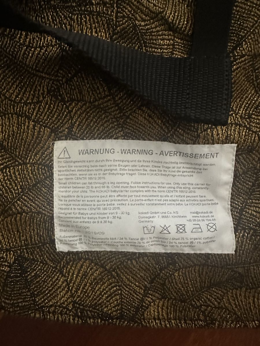 Kokadi Bauch- & Rückentragen: Kokadi Onbu XL – Gebraucht aus Uster von staernli4 1