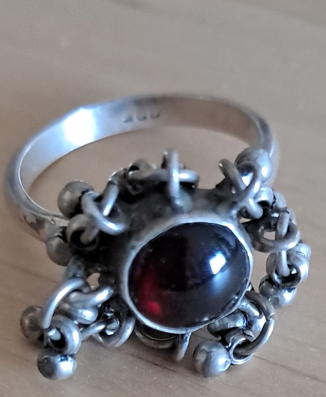Ringe: Bague argent pierre rouge taille 55 – Gebraucht aus La Tour de Trême von mar_p78p