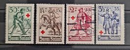 Finnland 1940: Rotes Kreuz Soldaten Satz (4 W. MLH/gest.)