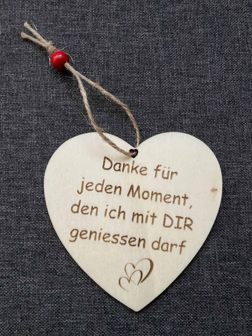 Alle Dekorationen: Holzherz "Danke..." – Neu und originalverpackt aus Trimmis von Laserart_FN