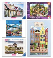 5 Puzzles 1000 Teile.