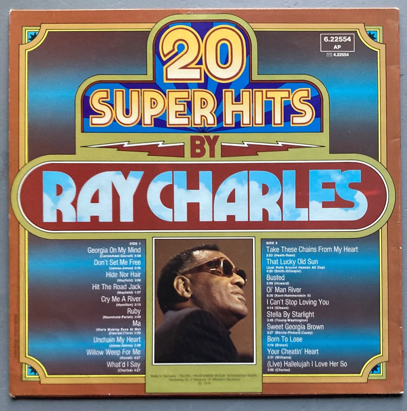 Dischi in vinile: RAY CHARLES - 20 SUPER HITS BY RAY CHARLES – Usato da Poliez-Pittet venduto da Newtown-Records 1