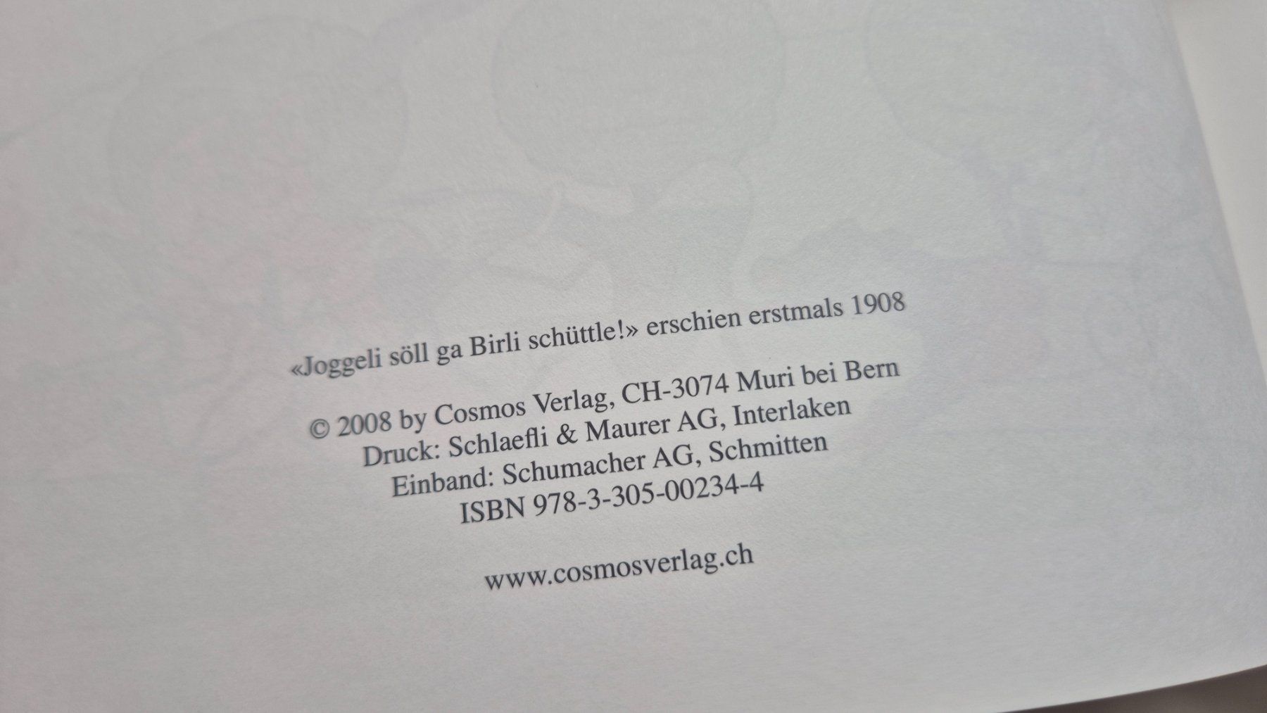 Libri: Joggeli söll ga Birli schüttle – Nuovo (secondo la descrizione) da Niederweningen venduto da Obson 5