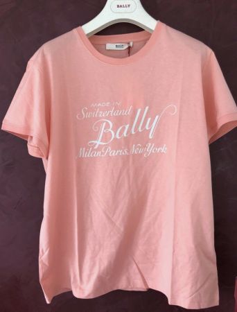 Bally T-Shirt Mit Bally-Print Rosa  42 Lunisex