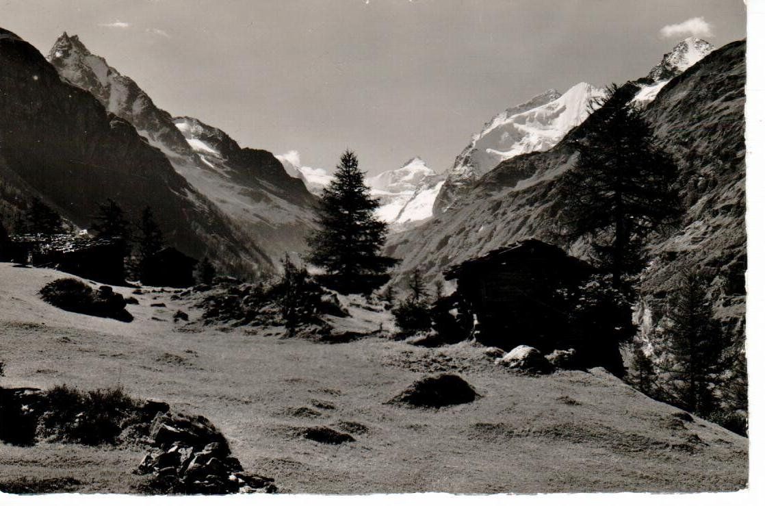 Cartes postales: Paysage à Zinal 1954 – D'occasion à Wolhusen par Curver9