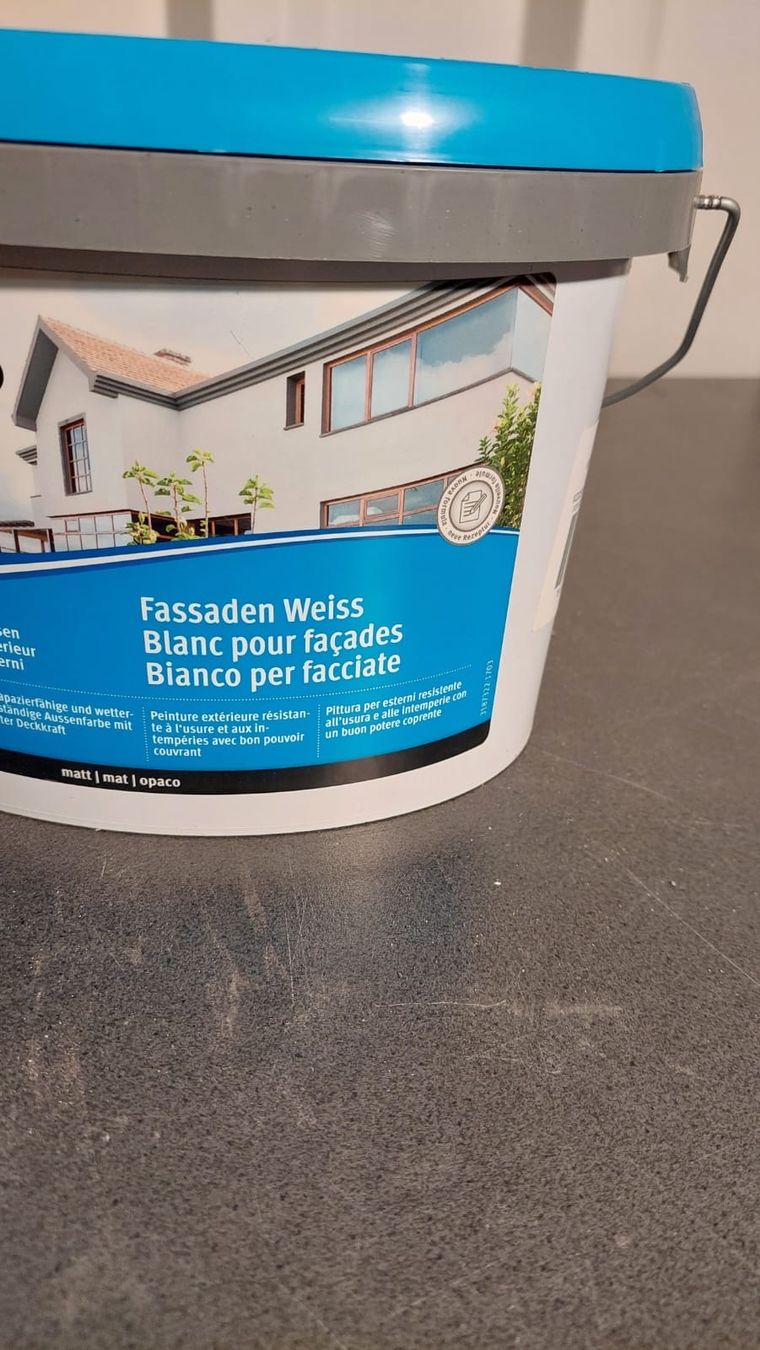 Colori: Fassadenfarbe weiss 2.5 Liter-643 – Nuovo e nell'imballaggio originale da Recherswil venduto da paulchen09 2