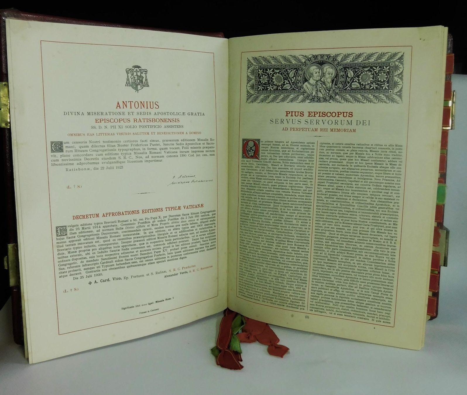 Libri: Missale Romanum 1923er – Usato da Emmenbrücke venduto da Neverlaand-22 6