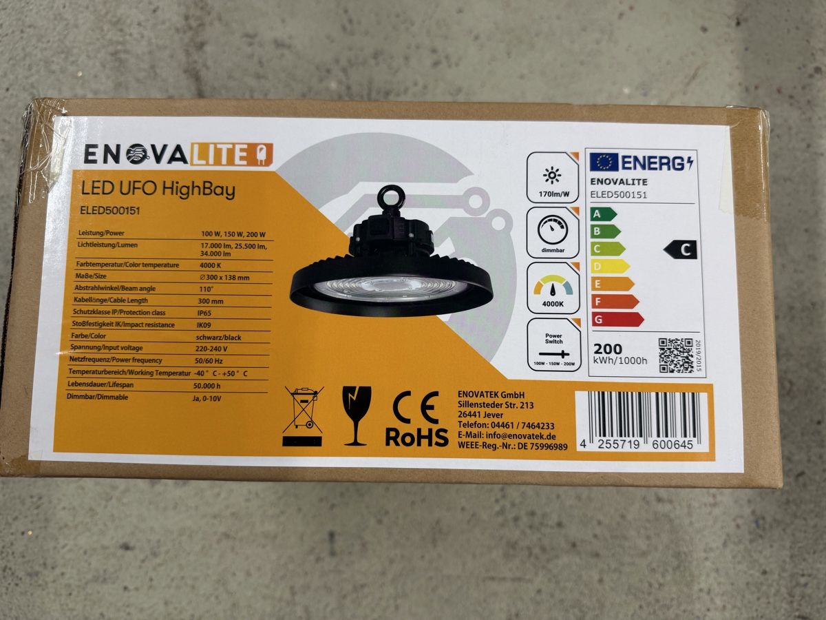 Fari: Hallenstrahler – Nuovo e nell'imballaggio originale da Grosswangen venduto da winkelfeld