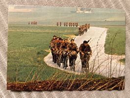 Postkarte: Radfahrer - Schweizer Armee