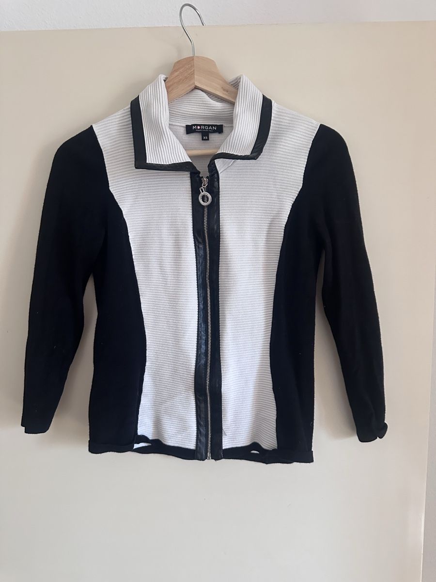 Morgan Vestes: VESTE NOIRE ET BLANCHE MORGAN XS – D'occasion à Onex par ale_5fgb