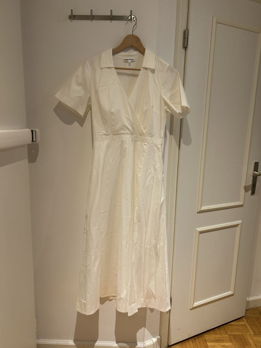 Reformation Vestiti: Robe blanche Reformation taille 6 neuf – Nuovo (secondo la descrizione) da Les Acacias venduto da Jeanne_lng