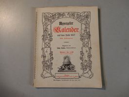 Appenzeller Kalender 1947 - Antiker Jahrgang, Rarität!