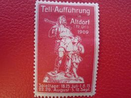 1909: Vignette: Wilhelm Tell in Altdorf (Ur-Aufführung) URI
