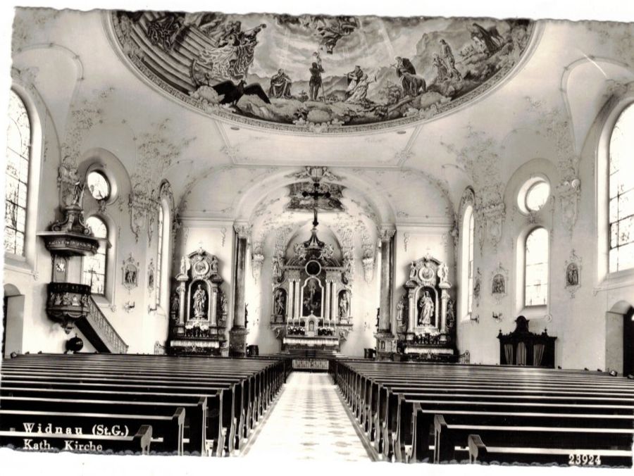 Cartoline postali: Widnau Katholische Kirche Rheintal – Usato da Widnau venduto da Seppl480