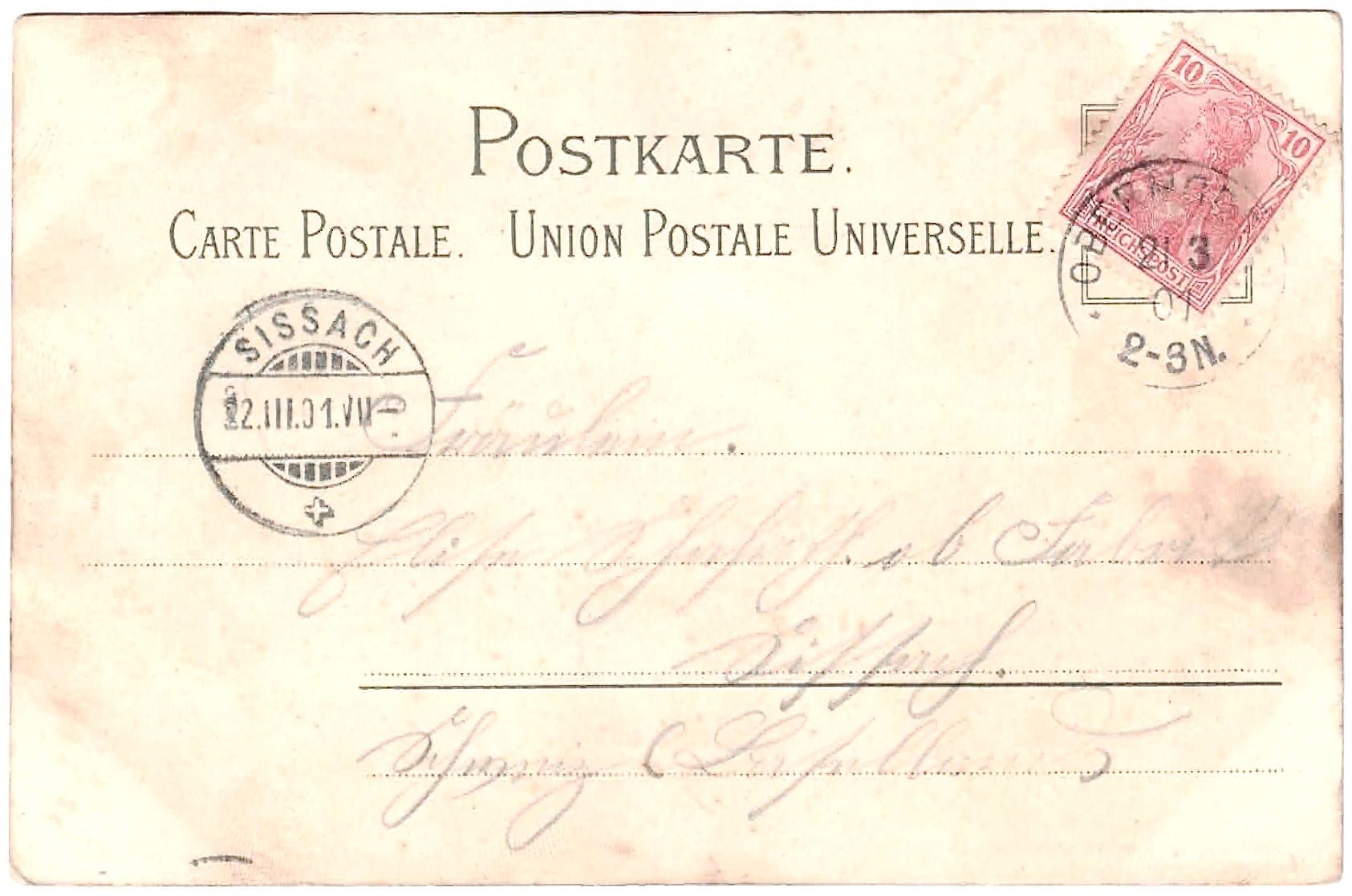 Cartes postales: Gruss aus BUCHSWEILER ca. 1900 (D) – D'occasion à Oberdorf BL par Hopfehuepfer 2