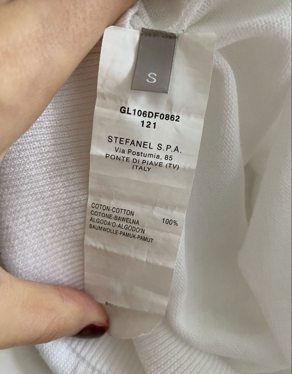 Stefanel Maglioni & Felpe: Stefanel Sommerpullover Weiss, Grösse S, Baumwolle – Usato da Winterthur venduto da marisole4 2
