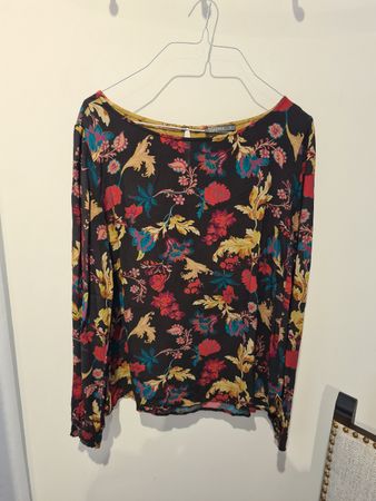 Bluse Langarm NILE Grösse S Blumenmuster neuwertig