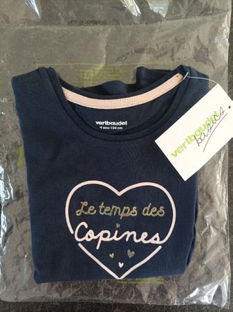 vertbaudet Mädchen T-Shirt (Grösse 104) FABRIKNEU