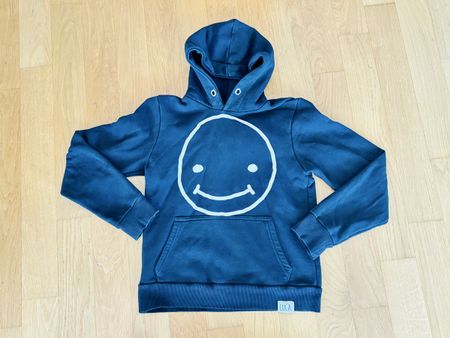 LaserLuca Smileyface Hoodie, fluoriszierend, Grösse XXS