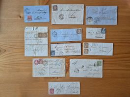 CH-Briefe gelaufen alt Zustand gemäss Bilder