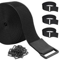 3,8cm*5m Klettband +20 Schnallen,zur Organize & Aufbewahrung