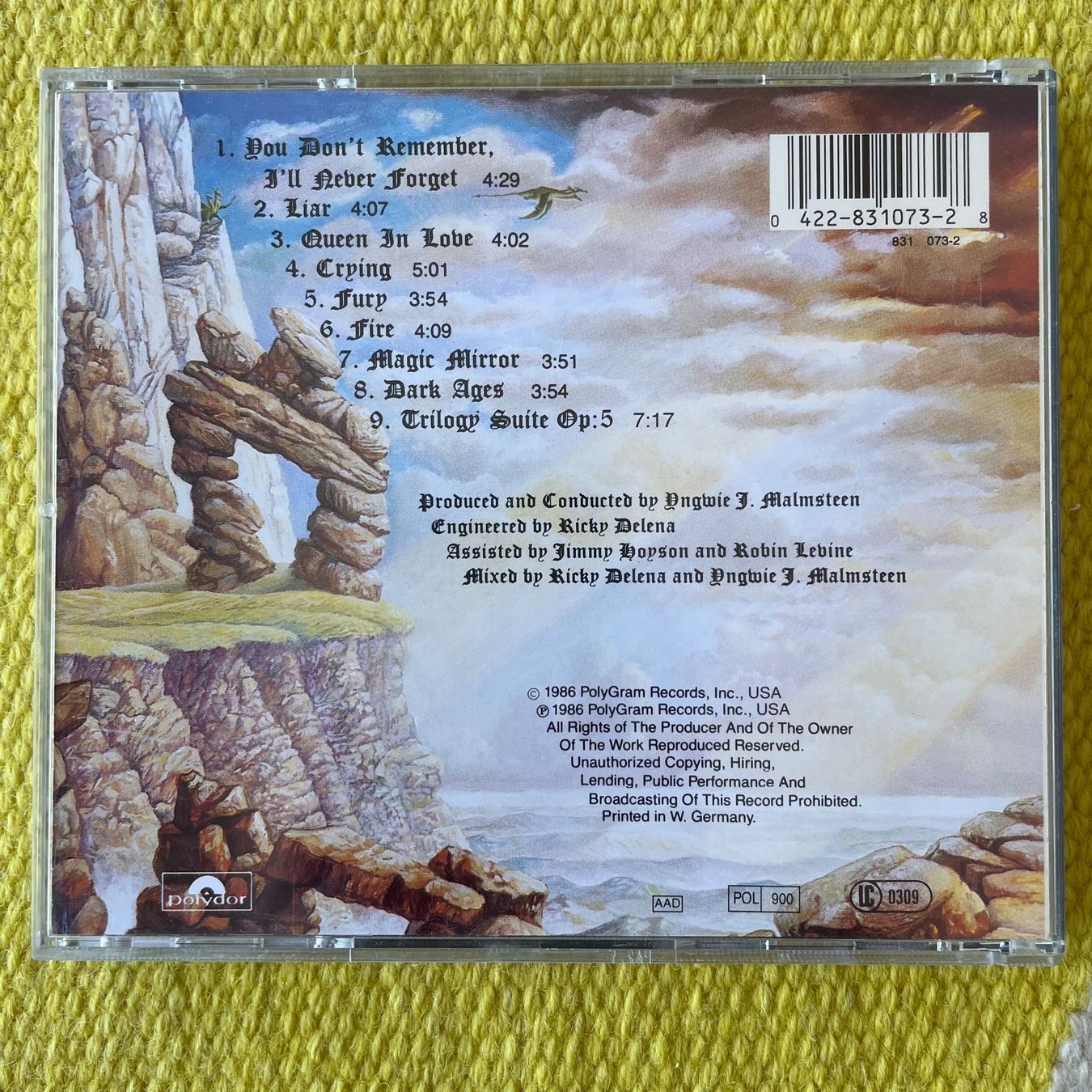 CD: YNGWIE J. MALMSTEEN-TRILOGY – Usato da Rorschacherberg venduto da CD-Roli 1