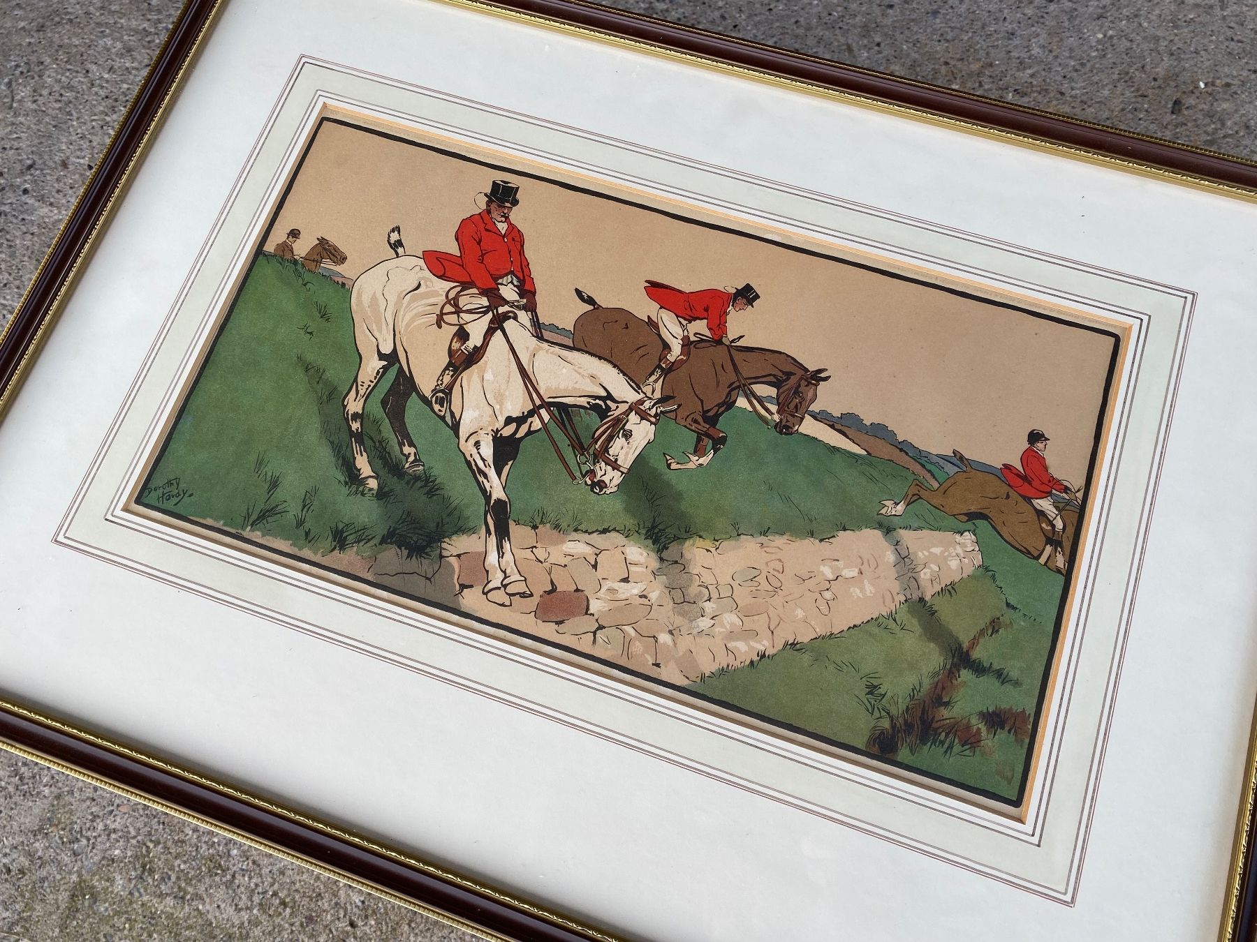 Carrozze: schönes Jagdbild von Dorothy Hardy – Usato da Feldbach venduto da Fea1 2