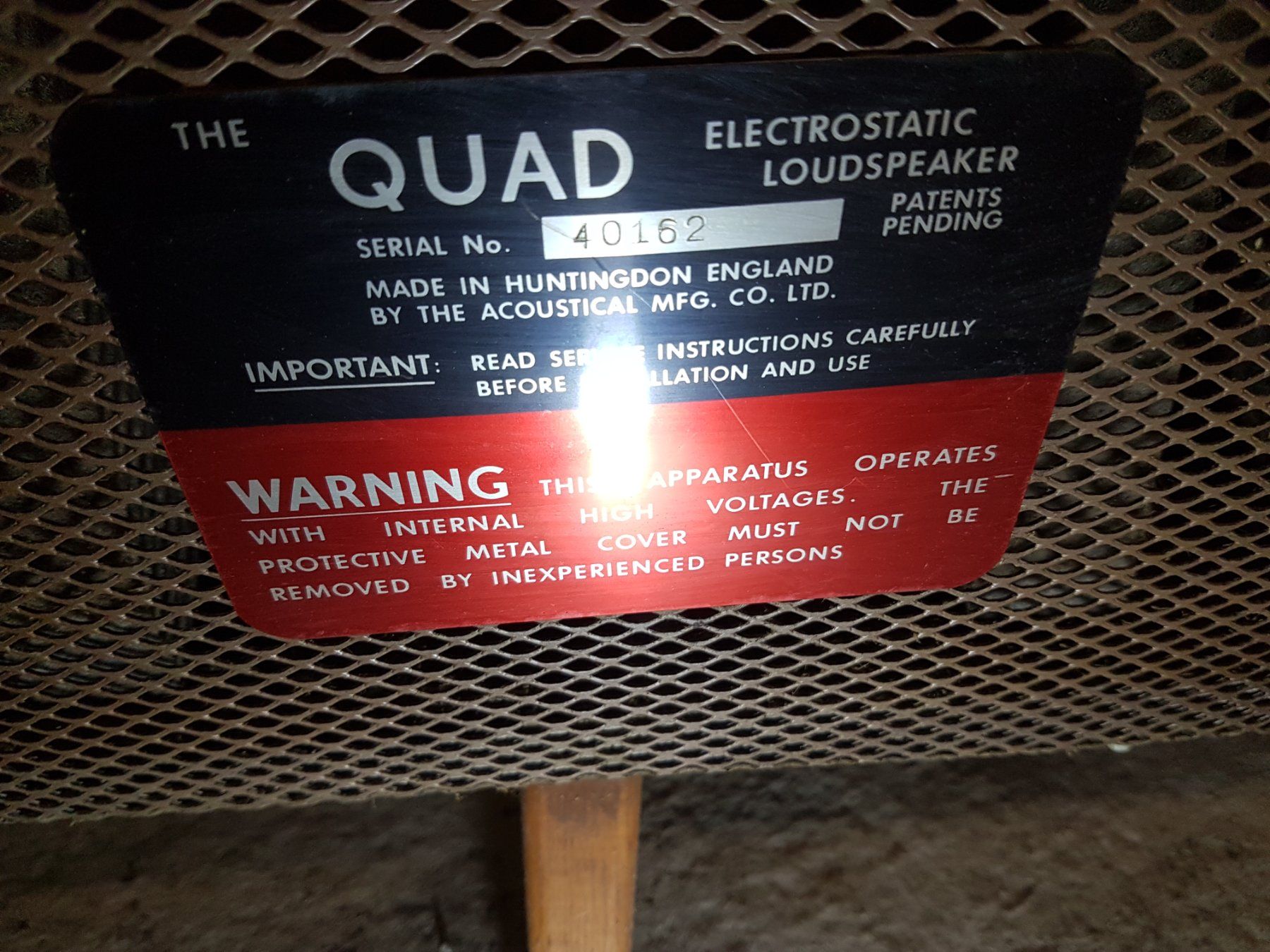 Quad Casse acustiche: Quad ESL57 Elektrostatik Lautsprecher – Difettoso da Schwerzenbach venduto da sl_37c 3