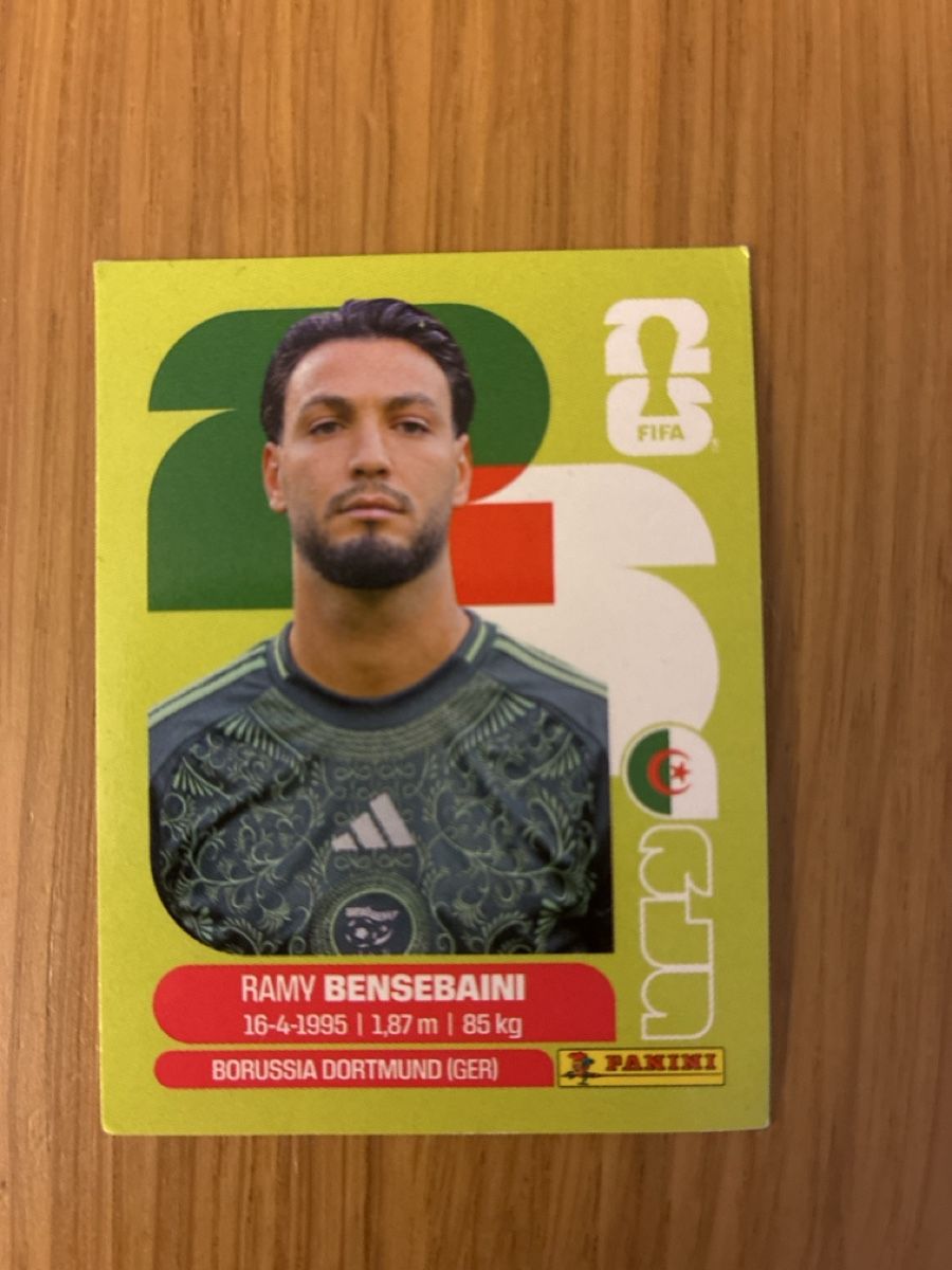 Panini Carte collezionabili: Panini WM 2026 ALG 3 Ramy Bensebaini – Nuovo (secondo la descrizione) da Basel venduto da leonharda