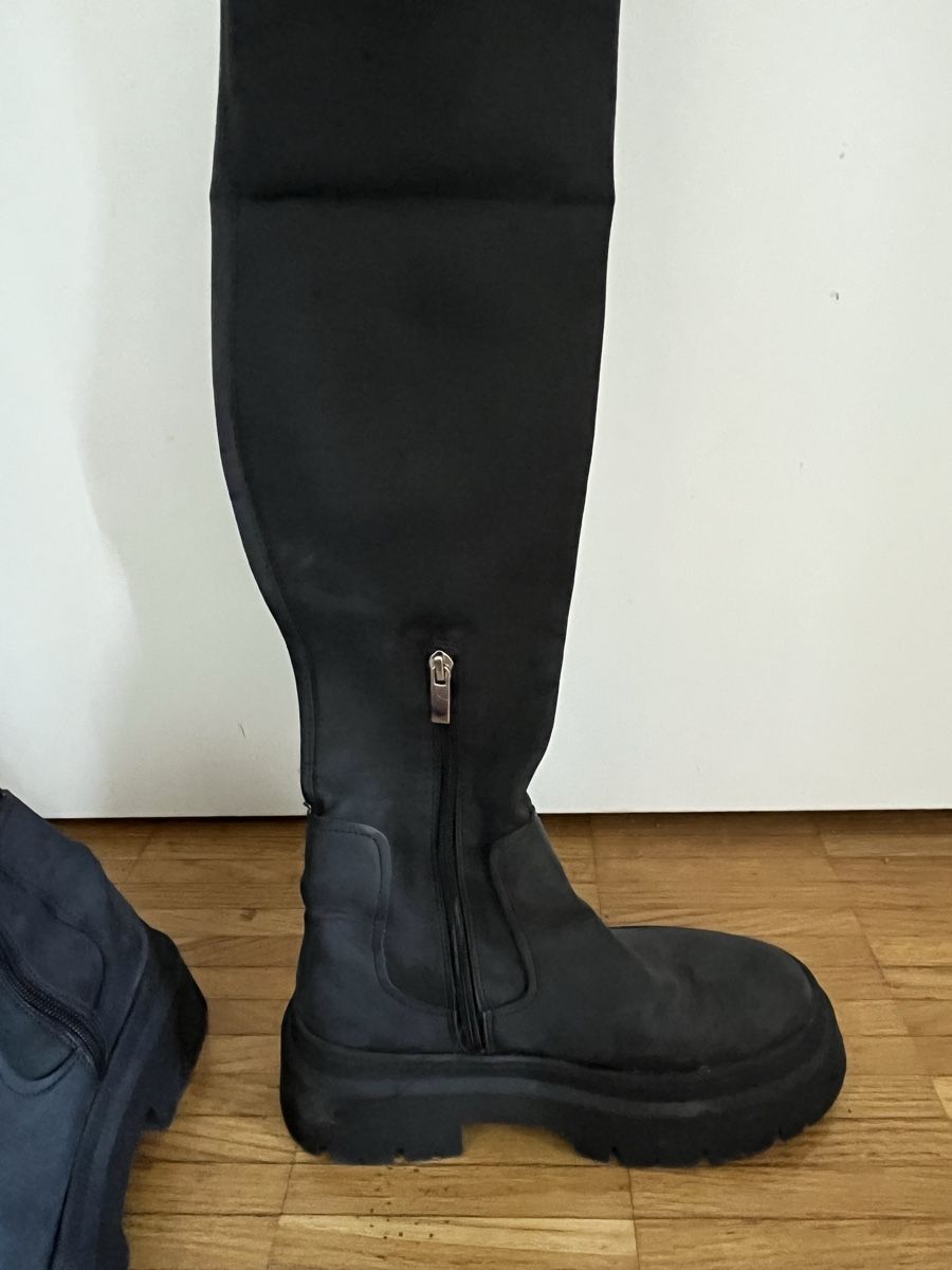 Pull&Bear Damenschuhe: PULL&BEAR Over-the-knee boots - black – Gebraucht aus Zug von IndiQueen 4