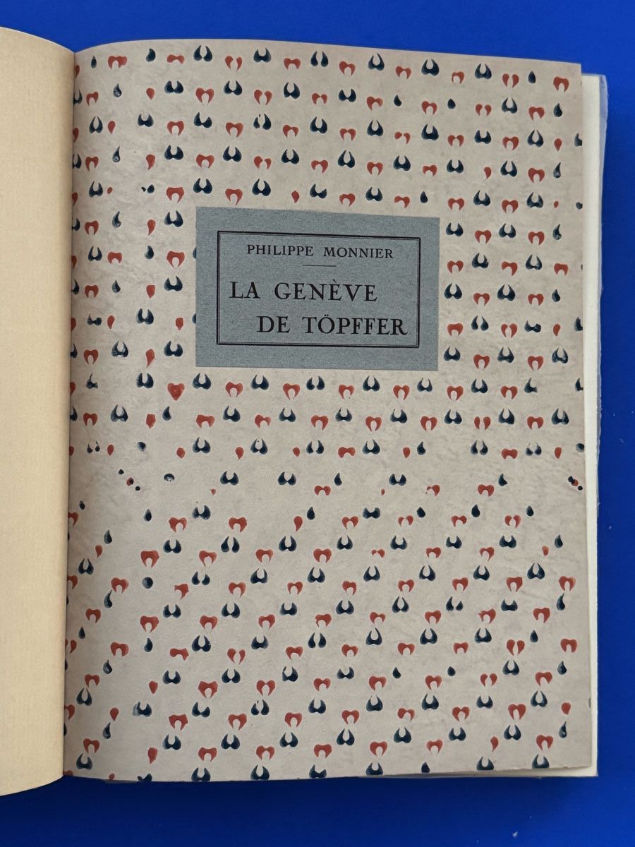 Libri: Monnier: La Genève de Töpffer. 1930 – Usato da Adliswil venduto da buch_und_kunst 1