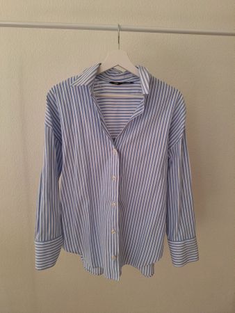 Zara Hemdbluse gestreift blau-weiss Grösse S gebraucht