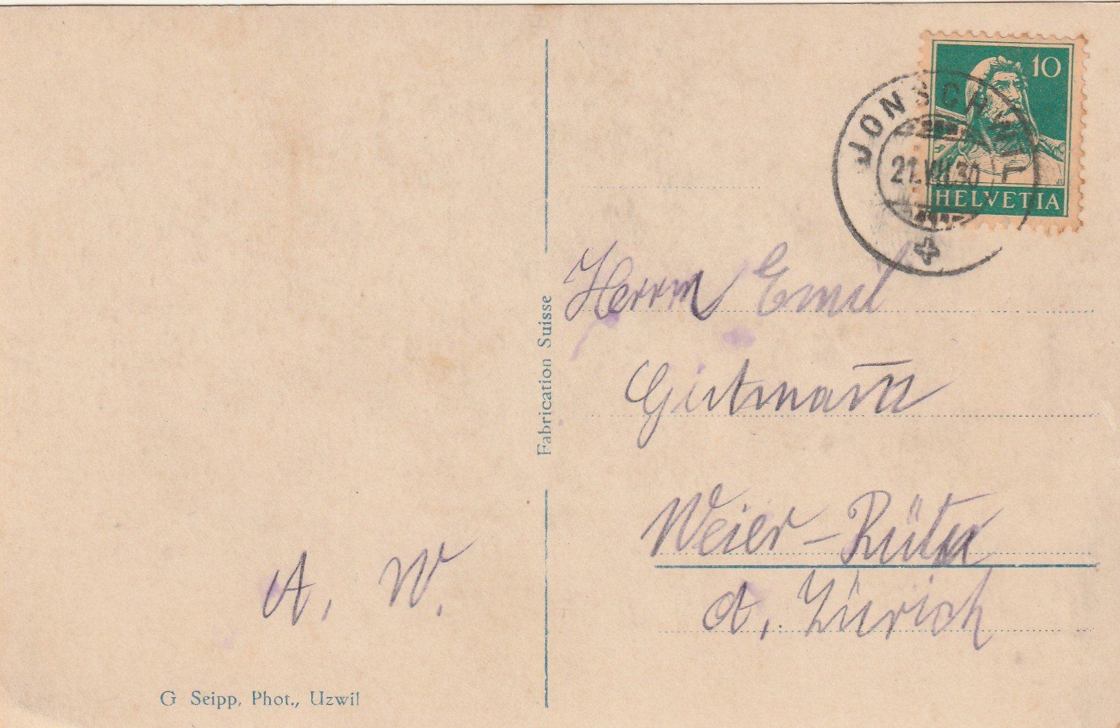 Cartoline postali: Jonschwil Restaurant Wildberg – Usato da Rorschacherberg venduto da fratovi2 1