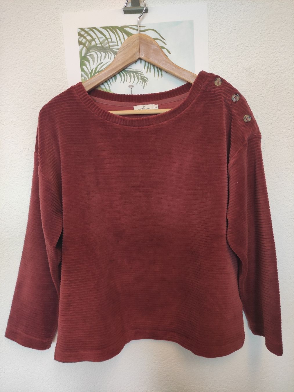 Cyrillus Pulls & Sweat-shirts: Pullover rost rot, Velours, Gr.XS, Cyrillus – D'occasion à Schliern b. Köniz par Pecannut