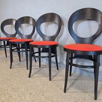 1960s Baumann Seagull Chair Set, 4 Bistrostühle Vintage