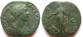 FAUSTINA Æ Sestertius (162 AD)