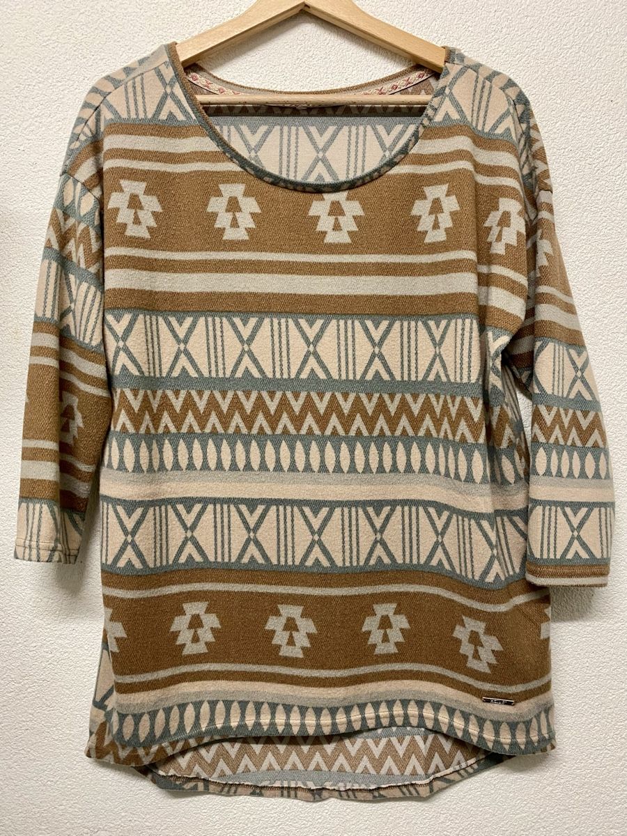 Hollister Maglioni & Felpe: Pullover L von Hollister, Ethno Look Braun Beige – Nuovo (secondo la descrizione) da Lyss venduto da Sibella56