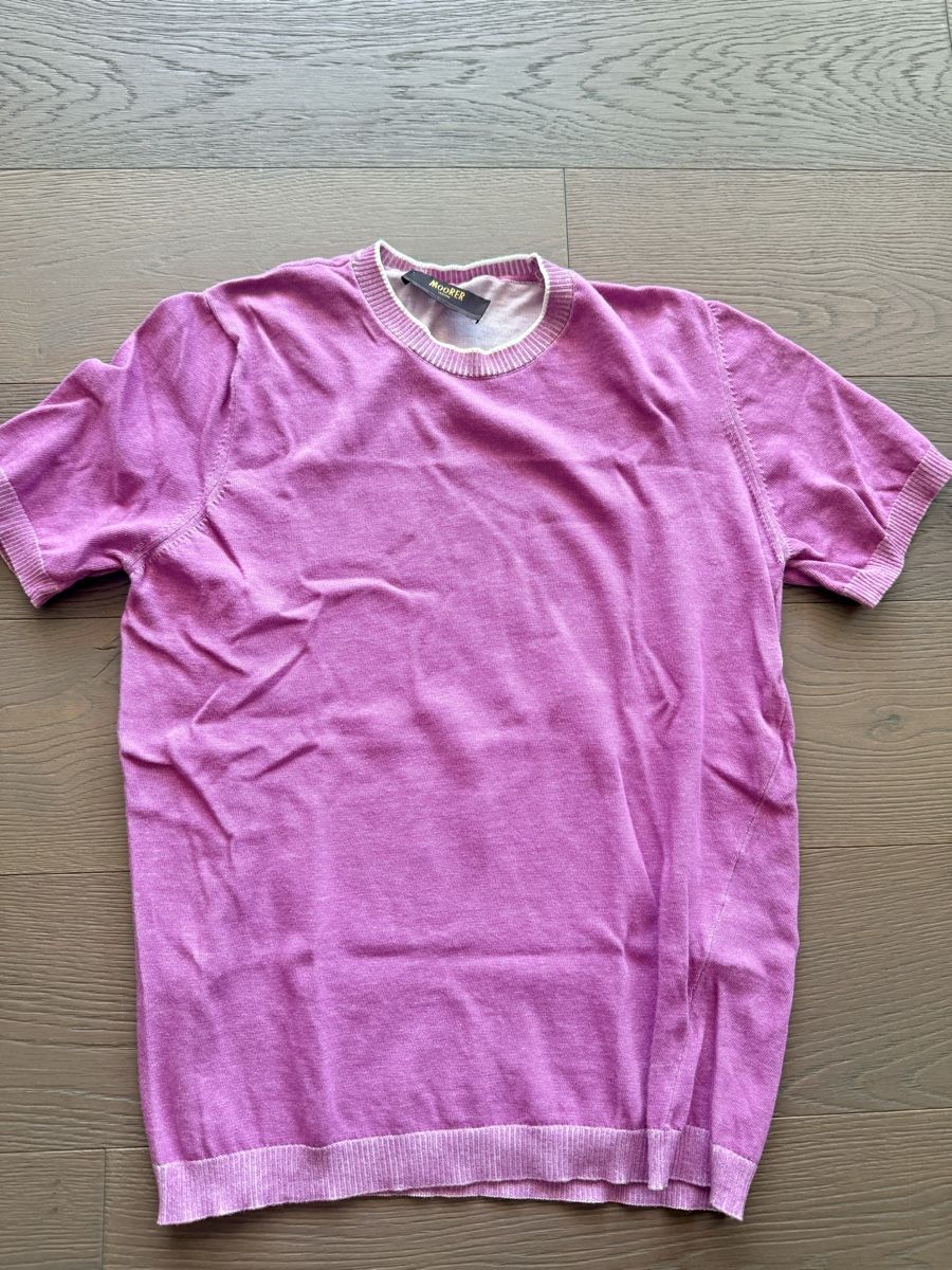 T-shirt: Moorer pink Tshirt – Usato da Melide venduto da Nikola-123 2