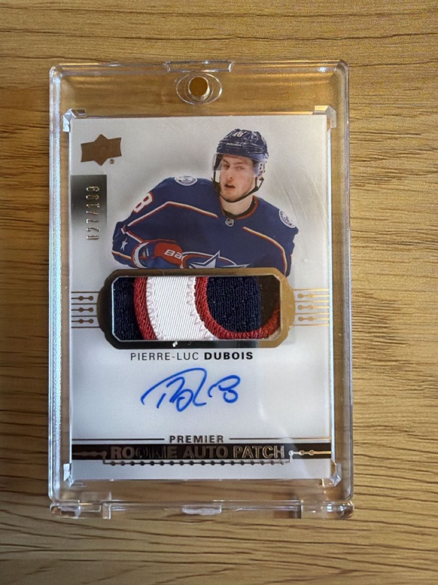 NHL Carte collezionabili: Pierre-Luc Dubois Rookie Auto Patch 027/199 – Nuovo (secondo la descrizione) da St. Stephan venduto da MinoPP