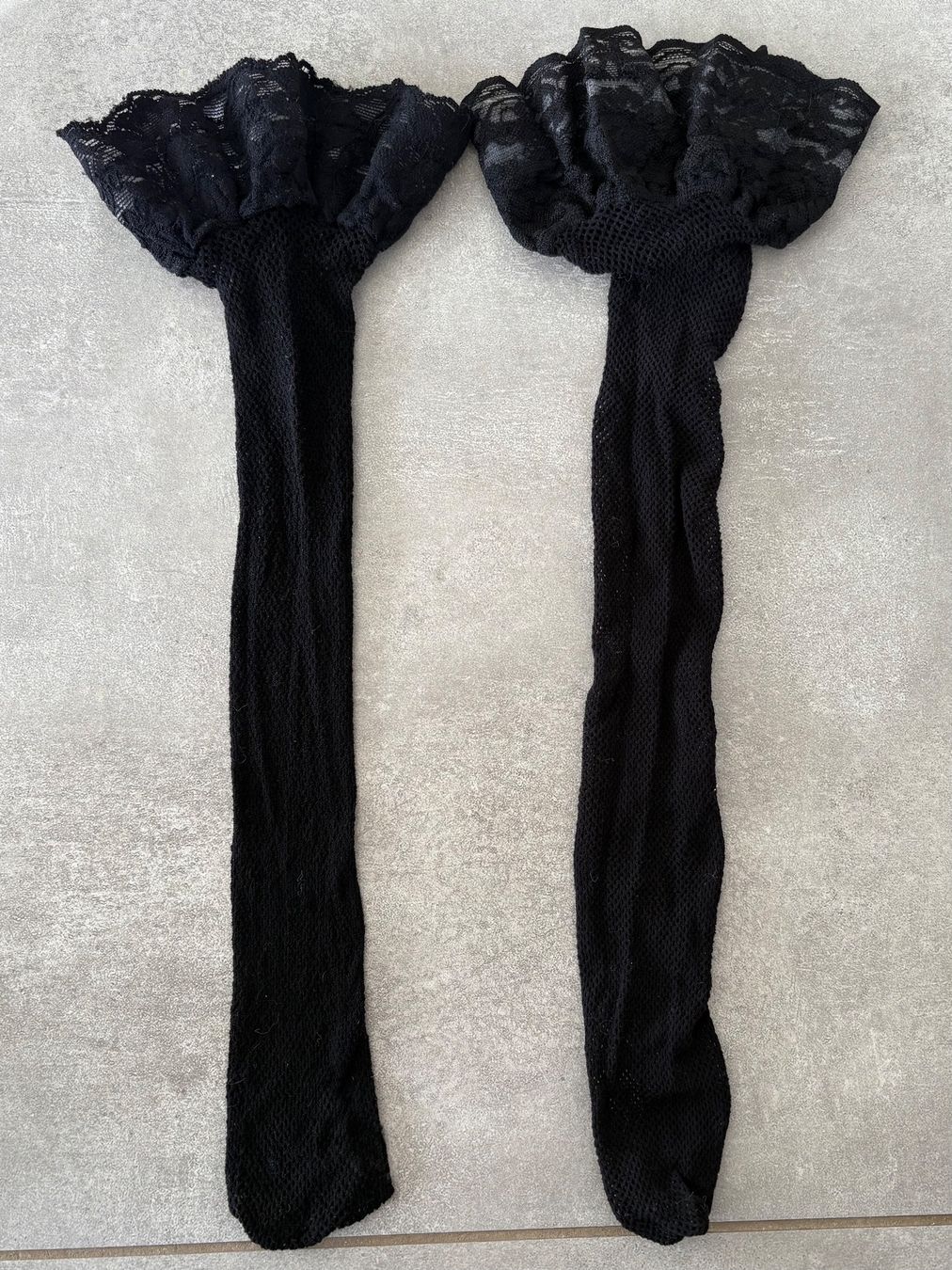 Calze & Collant: Halterlose Strümpfe /Straps /Netzstrümpfe mit Spitze Gr.S – Nuovo (secondo la descrizione) da Siblingen venduto da Vany_McDougall 3