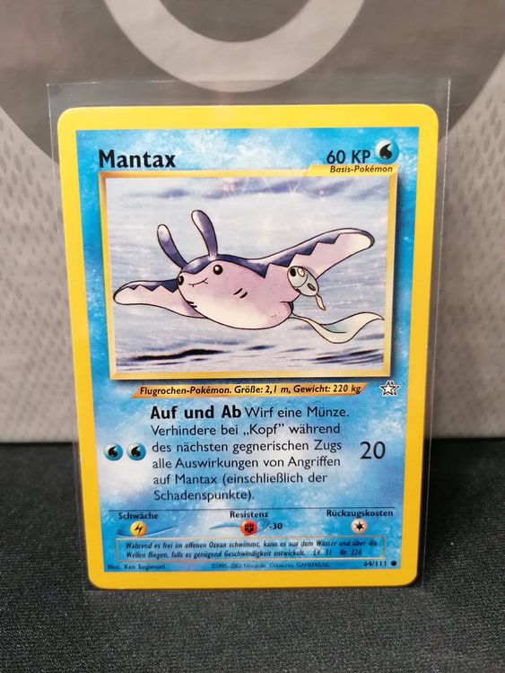 MANTAX NEO GENESIS 2001 POKEMON KARTE Kaufen auf Ricardo