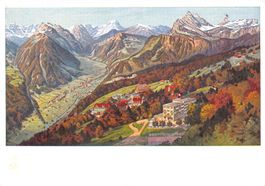 Braunwald Hotels Künstlerkarte