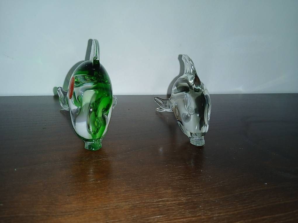 Statuette: Zwei schöne Delphine Glas Murano – Usato da Bäch SZ venduto da Retroandy 2