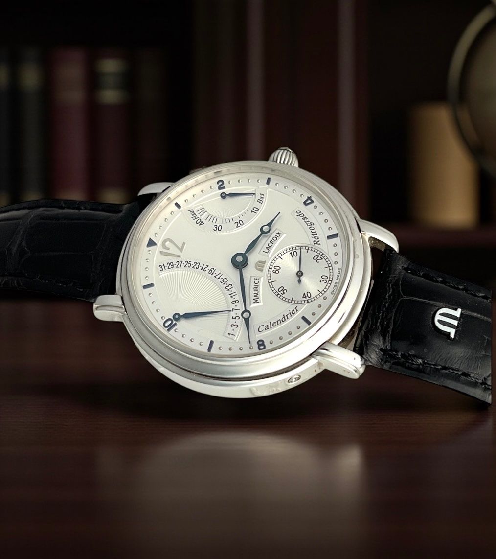 Maurice Lacroix Orologi: Maurice Lacroix Masterpiece Calendrier Rétrograde Ref. 51717 – Usato da Morges venduto da 24time 9