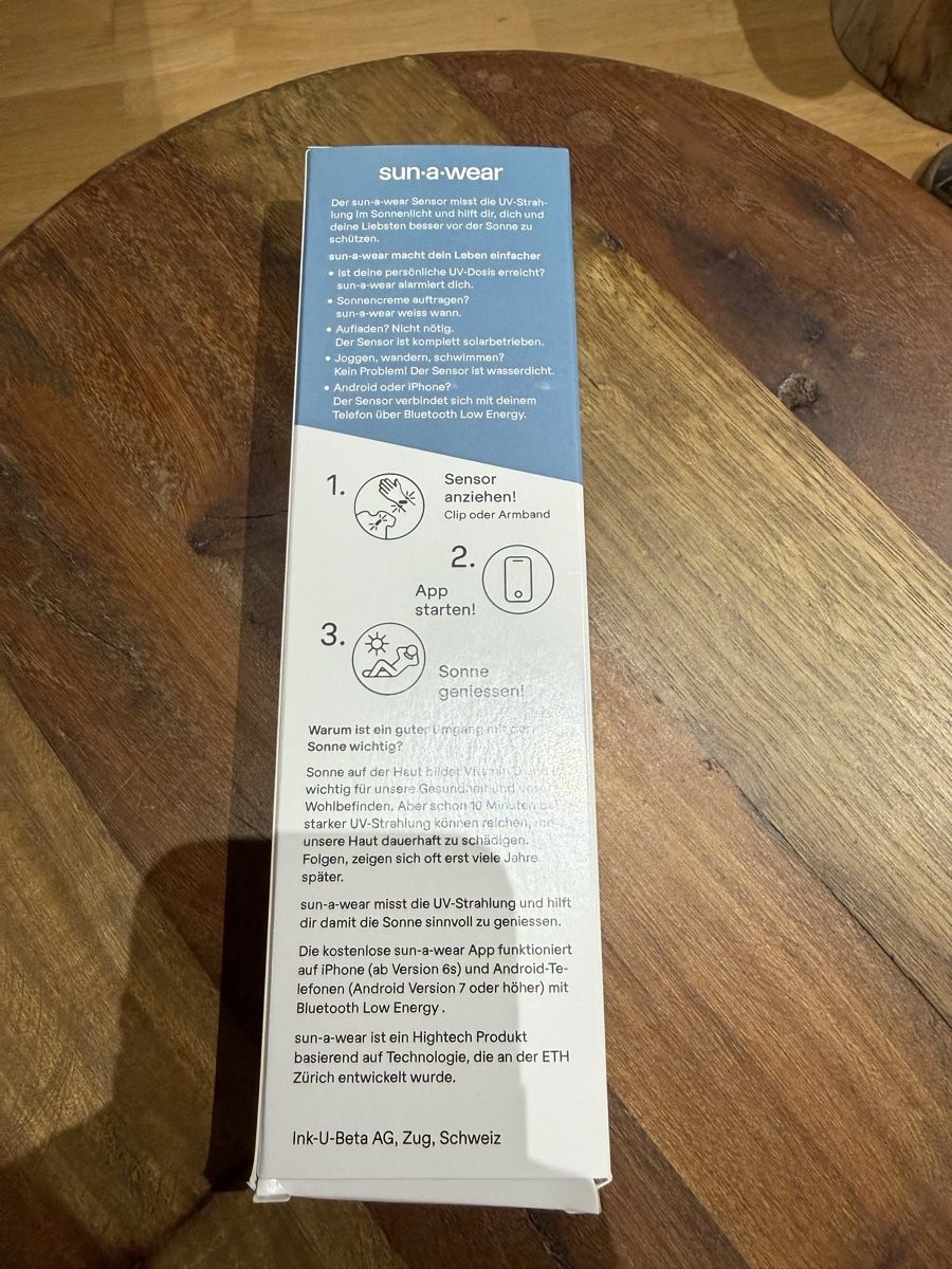 Smartwatch: SUN-A-WEAR UV Sensor – Nuovo e nell'imballaggio originale da Lommiswil venduto da manyoki 1