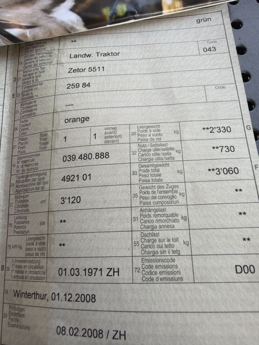 Zetor Trattori: Verkaufe Traktor Zetor – Usato da Bertschikon venduto da Petermoergeli