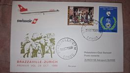 Swissair Brazzaville - Zürich 29.10.1986