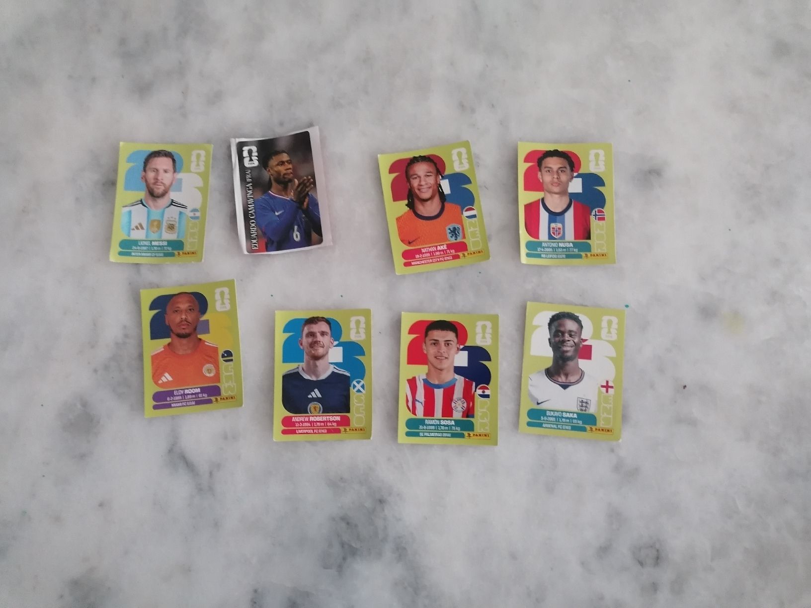 Panini Carte collezionabili: Div. Panini Bilder (inkl. Messi / Saka...) – Usato da Kriens venduto da july88